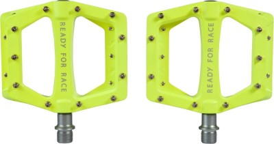 Show product details for Cube RFR FLAT RACE MTB Pedals (Yellow)