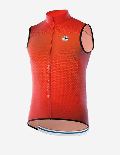 Show product details for BL Fiandre S2 Windprof vest (Orange - XXL)