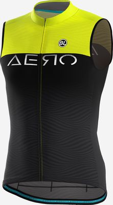 Show product details for BL Aero S2 Sleeveless Jersey (Black/Yellow - M)