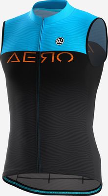 Show product details for BL Aero S2 Sleeveless Jersey (Black/Blue - S)