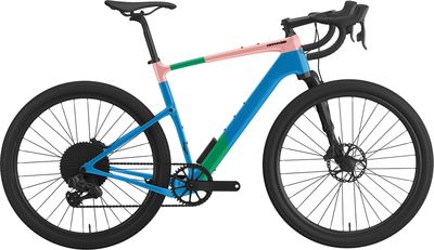 Show product details for Cannondale Topstone Carbon 2 Lefty Gravel Bike (Blue/Pink - M)