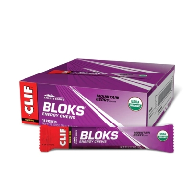 Show product details for Clif Bar Shot Blocks 18x60g Box (Mountain Berry)
