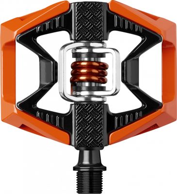 Show product details for Crankbrothers Double Shot 2 Flat/Clipless MTB Pedals (Orange/Black)