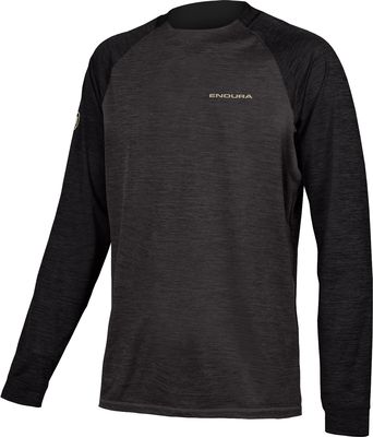 Show product details for Endura SingleTrack Long Sleeve Jersey (Dark Grey - S)
