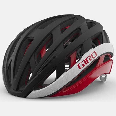 Show product details for Giro Helios Mips Road Helmet (Black/White/Red - S)