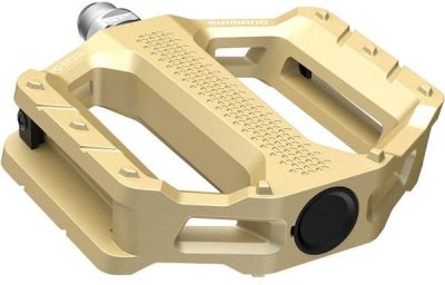 Show product details for Shimano EF202 Flat City Pedals (Gold)