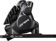 Show product details for Shimano GRX 820 Flat Mount Hydraulic Brake Caliper (Front - Black)