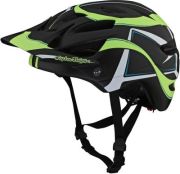 Show product details for Troy Lee Designs A1 Welter MIPS MTB Kids Helmet (Black/Green - XS)
