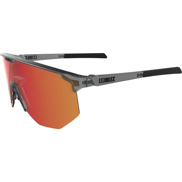 Dark Grey - Brown Red Lens