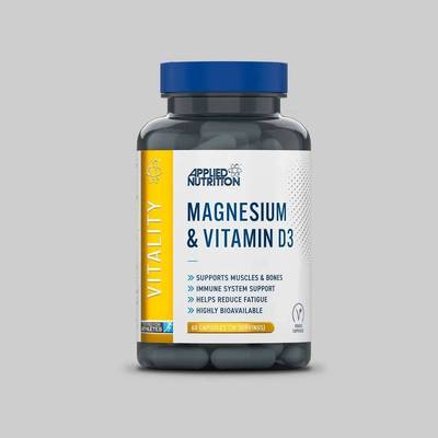 Applied Nutrition Vitality Magnesium and Vitamin D3 Capsules 60 Tablets