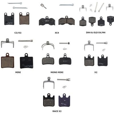 Hope Standard Compound Brake Pads C2/O2