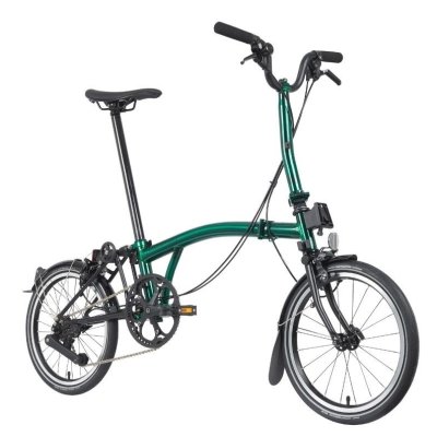 Brompton P Line 4-speed Urban Emerald Mid-Bar Fold-up City Bike