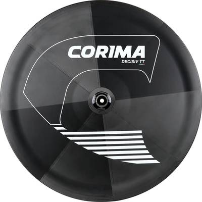 Corima DECiSiV TT Lenticular 700C Tubeless Hooked Carbon Front TT Wheel with Ceramic Bearings