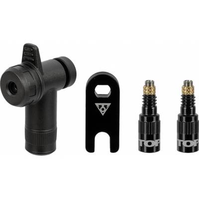 Topeak Turboflow Valve Adaptor Combo with Rapidhead Pump Head