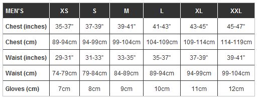 endura shorts sizing