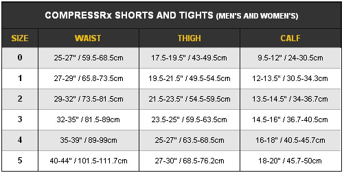 Zoot Compression Size Chart