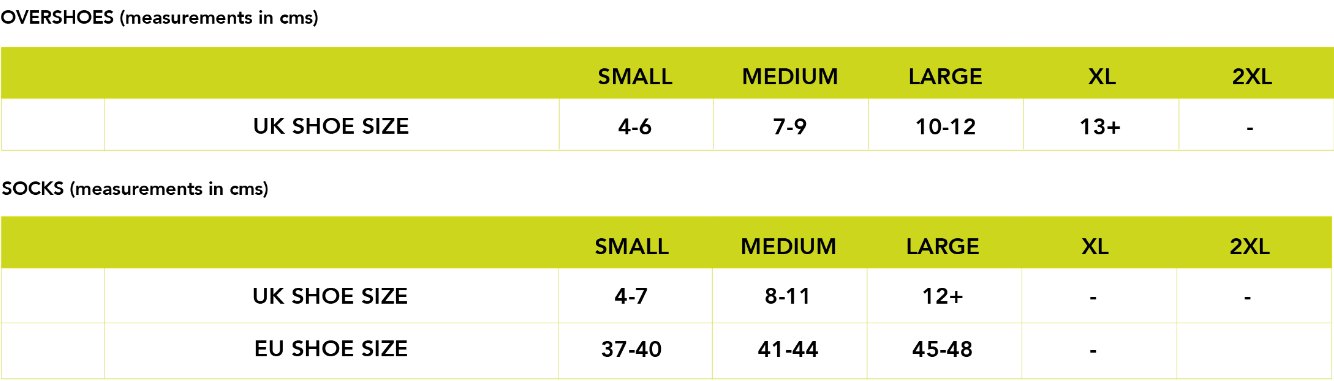 Altura Size Chart