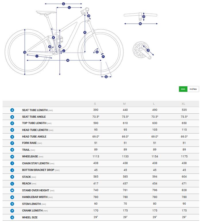 Giant Bike Frame Size Chart