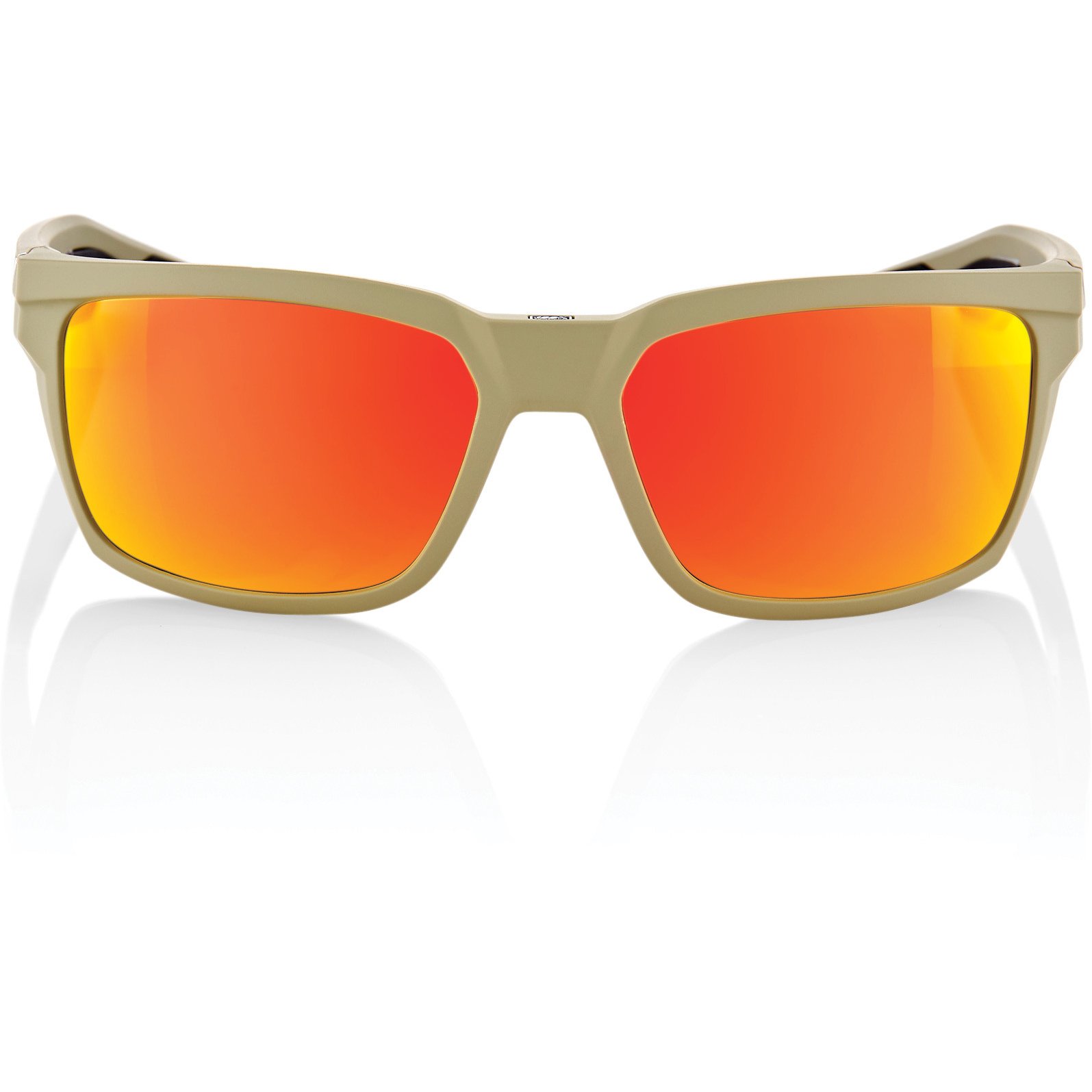 red mirrored round sunglasses