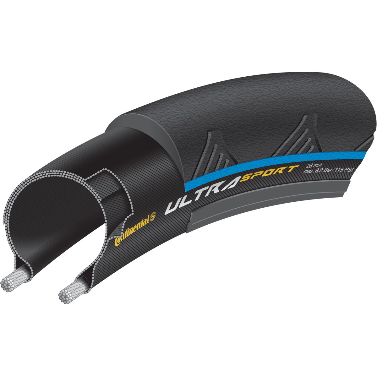 continental ultra sport 2 folding tyre