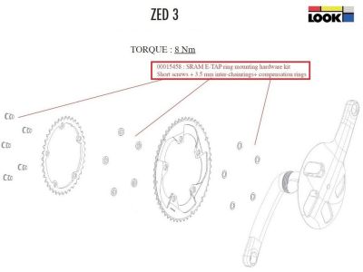 Look zed sales 3 crankset
