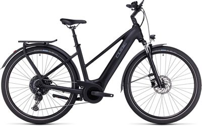 Show product details for Cube Touring Hybrid Pro 625 Womens Electric City Bike (Dark Grey - S)