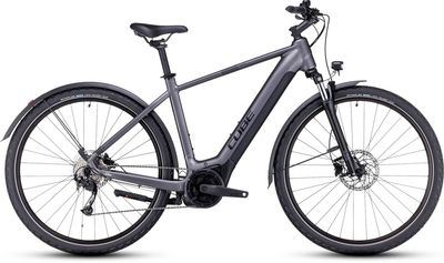 Show product details for Cube Nuride Hybrid Performance 625 Allroad Electric City Bike (Dark Grey - S)