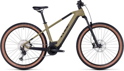 Show product details for Cube Reaction Hybrid Race 750 Electric City Bike (Olive - L)