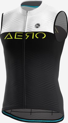 Show product details for BL Aero S2 Sleeveless Jersey (Black/White - XXXL)