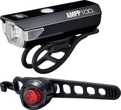 Cateye AMPP 100 & ORB Rechargable Lights Set