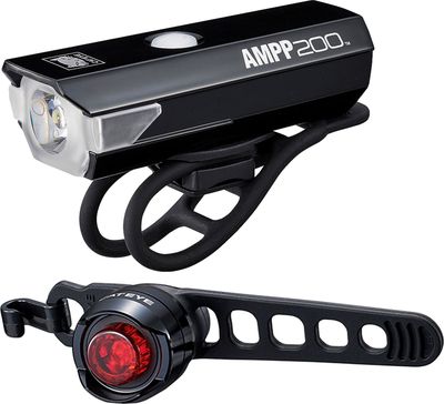 Cateye AMPP 200 & ORB Rechargable Lights Set