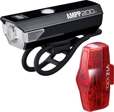 Cateye Ampp 200 & VIZ 100 Lights Set