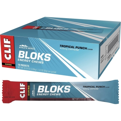 Show product details for Clif Bar Shot Blocks 18x60g Box (Tropical Punch)