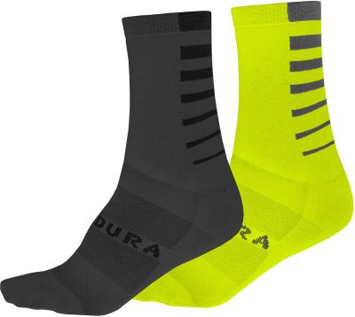 Endura CoolMax Stripe Socks (Twin Pack)