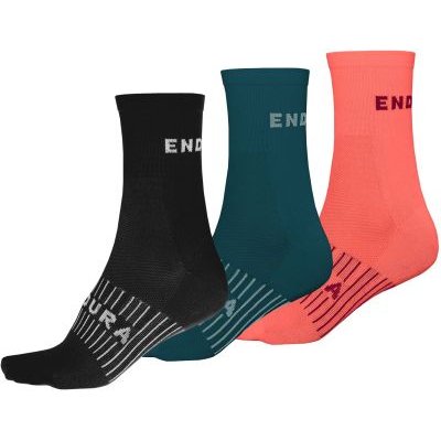 Endura Womens CoolMax Race Socks (Triple Pack)