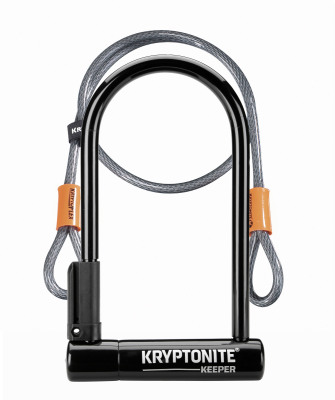 Kryptonite Keeper 12 Standard U-Lock With Flex Cable