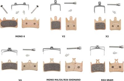 Hope Sintered Compound Brake Pads Mono M4/2013 E4/RX4+SH