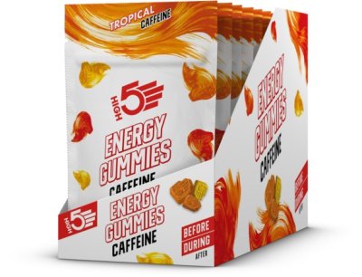 High5 Energy Gummies Tropical Caffeine 10x26g Box