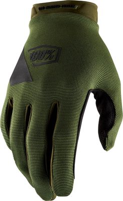 Show product details for 100% Ridecamp Gloves (Olive - L)