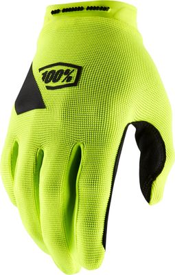 Show product details for 100% Ridecamp Gloves (Yellow/Black - M)
