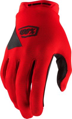 Show product details for 100% Ridecamp Gloves (Red - L)