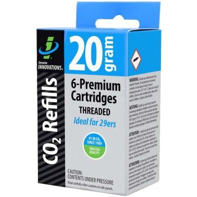 Genuine Innovations Threaded 20g CO2 Cartridge 6 Pack