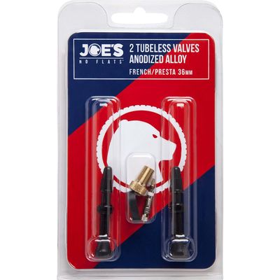 Joes No Flats Tubeless Anodized Presta Valves