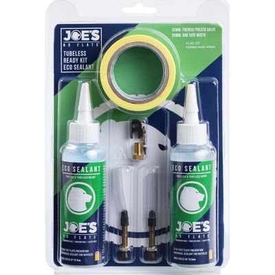 Joes No Flats Tubeless Ready Kit with Eco Sealant