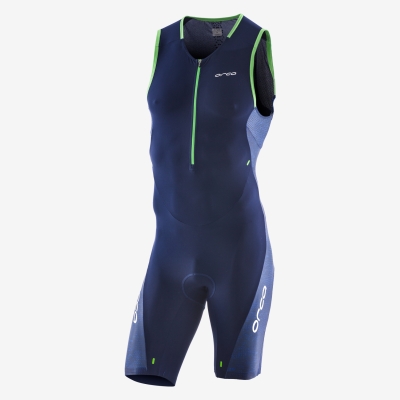 Show product details for Orca 226 Perform Triathlon Race Suit (Navy/Green - S)