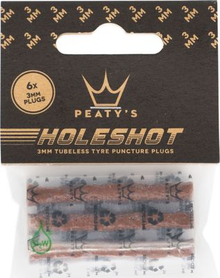 Peatys Holeshot Tubeless Puncture Plugger Refill Pack 6 x 3mm