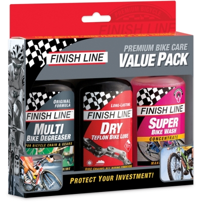 Finish Line Bike Care Summer value pack (120ml Multi / Bike Wash / Dry)