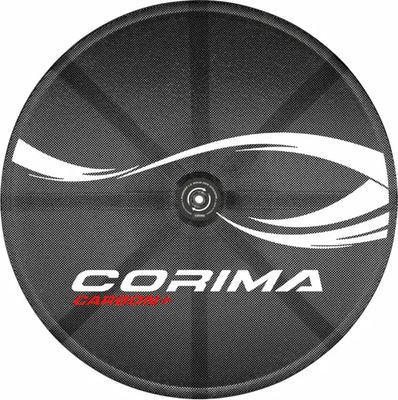 Show product details for Corima Disc C+ 700C Carbon Tubular Track Wheel with Ceramic Bearings (Carbon - Rear)
