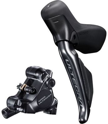 Shimano Ultegra 8100 Di2 e-Tube STI Lever and Flat Mount Calliper Set Left/Rear