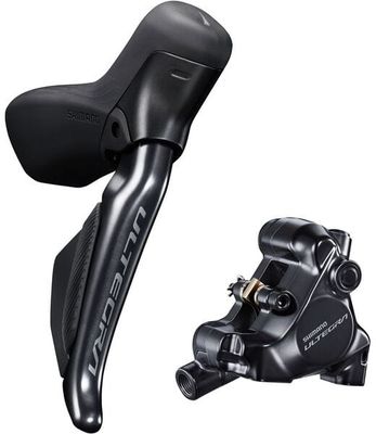 Shimano Ultegra 8100 Di2 e-Tube STI Lever and Flat Mount Calliper Set Right/Front